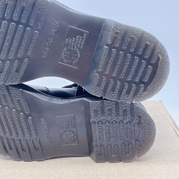 Dr. Martens Wincox Chelsea Ankle Buckle Boots Shiny Black Moto Boot US 5 Womens - Picture 13 of 14